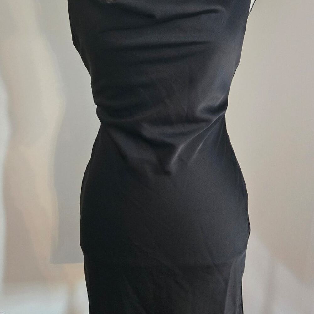 Urban Outfitters black spaghetti strap slip mini dress XS